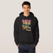 Bali Retro Beach Vacation Graphics Bali Surf Hoodie (Voorkant volledig)