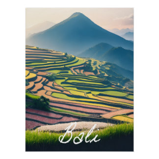 Bali Rijstterrassen Reisposter Perfect Poster