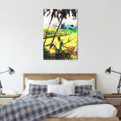Bali schilderij muurkunst - balinese rijstterrasse canvas afdruk (Insitu (Slaapkamer))