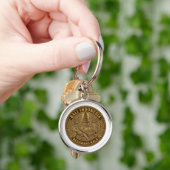 Bali Schildpad Pagode Munt Motief Sleutelhanger (Hand)