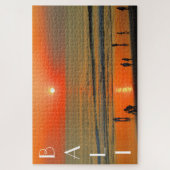 bali seminyak - zonsondergang legpuzzel (Verticaal)