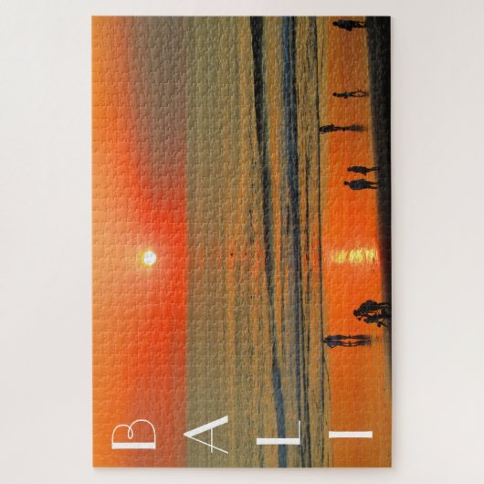 bali seminyak - zonsondergang legpuzzel (Verticaal)