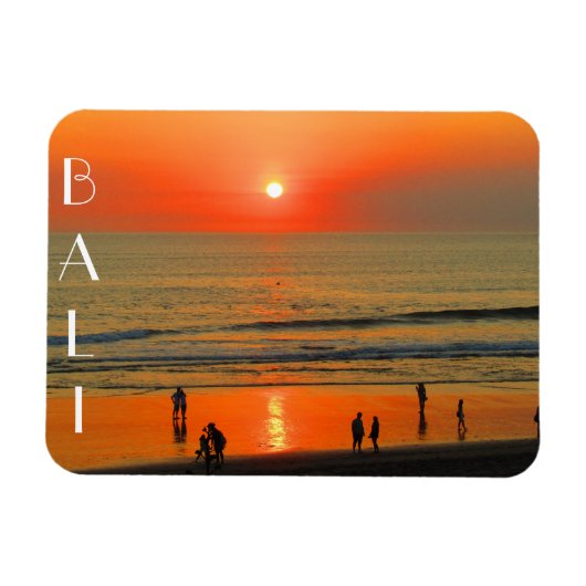 bali seminyak - zonsondergang magneet (Horizontaal)