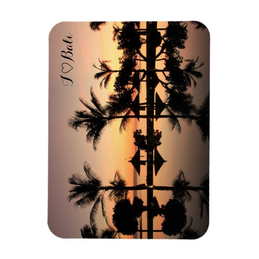 Bali Sonnenuntergang Magneet (Verticaal)
