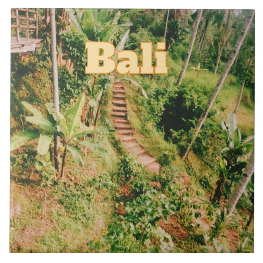 Bali Souvenir Flexibele Fotomagneet Tegeltje (Voorkant)