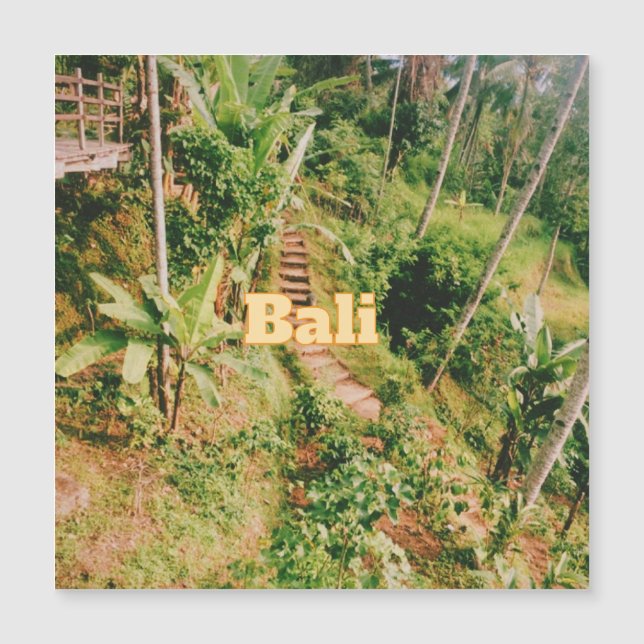 Bali Souvenir Flexible Photo Magnet (Voorkant)
