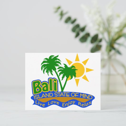 Bali State of Mind briefkaart (Staand voorkant)