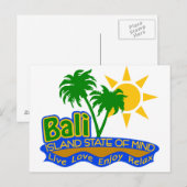 Bali State of Mind briefkaart (Voorkant / Achterkant)