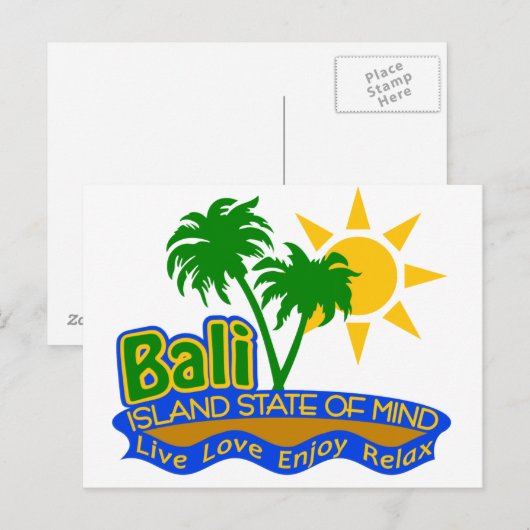 Bali State of Mind briefkaart (Voorkant / Achterkant)
