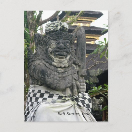 Bali Statue Briefkaart (Voorkant)
