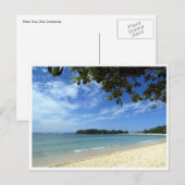 bali-strand briefkaart (Voorkant / Achterkant)