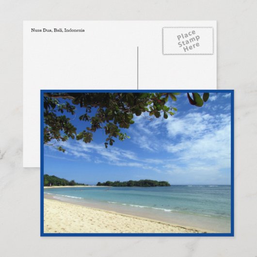 bali strand uitzicht briefkaart (Voorkant / Achterkant)