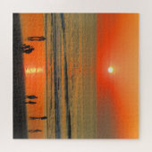 Bali strand zonsondergang legpuzzel (Horizontaal)
