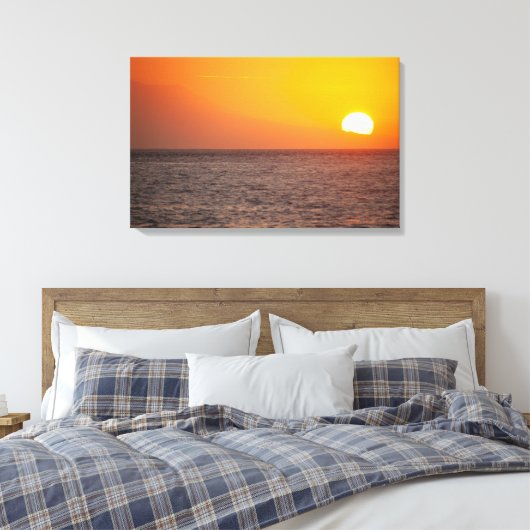 Bali Sunset at Nusa Penida – Canvas Art Print (Insitu (Slaapkamer))