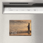 Bali Sunset Fisherman Fridge Magnet (Insitu (Vaatwasser))