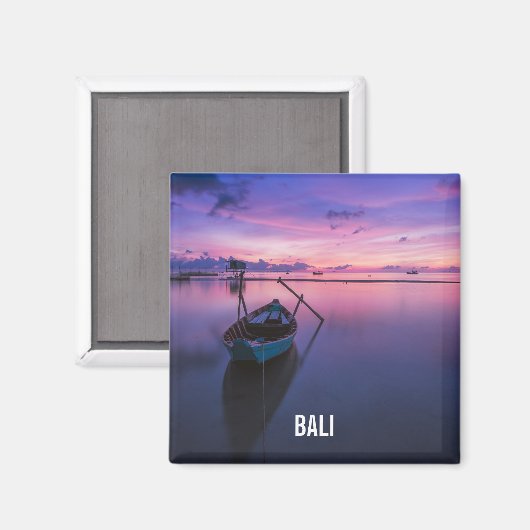 Bali Sunset Fridge Magneet (Voorkant / Achterkant)