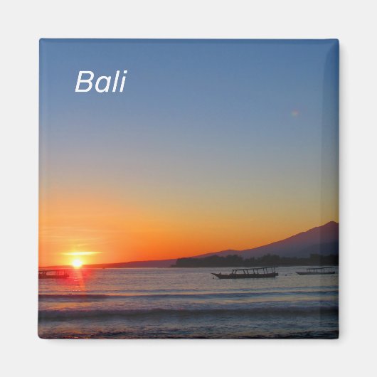 Bali Sunset Magnet (Voorkant)