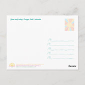 Bali Sunset Surfing – Art Postcard Briefkaart (Achterkant)