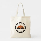 Bali Sunset Temple Tote Bag – Tropical Minimalist (Achterkant)