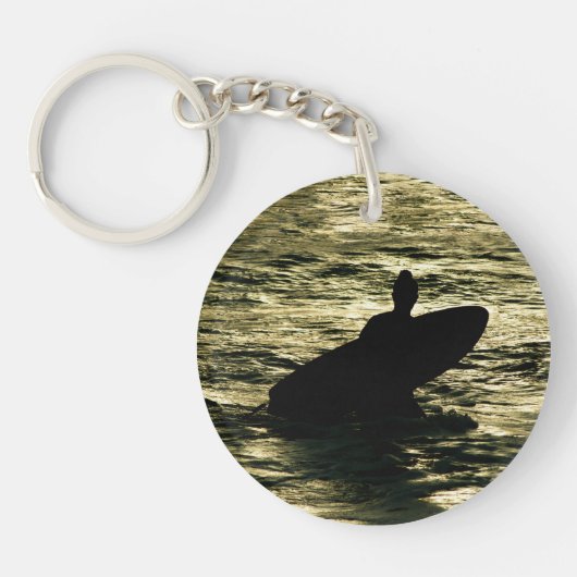 Bali Surf Golden Hour - Acrylic Keychain (Voorkant)
