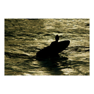 Bali Surf Gouden Uur Strand Poster