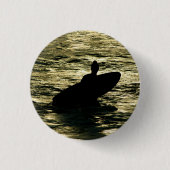 Bali Surfer Golden Hour-badge Ronde Button 3,2 Cm (Voorkant)