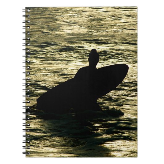 Bali Surfer Golden Hour Spiral Notebook Notitieboek (Voorkant)