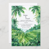 Bali Tegalalang Landschap Bestemming Bruiloft Kaart (Voorkant / Achterkant)