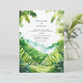 Bali Tegalalang Rijstterrassen Landschap Kaart (Staand voorkant)