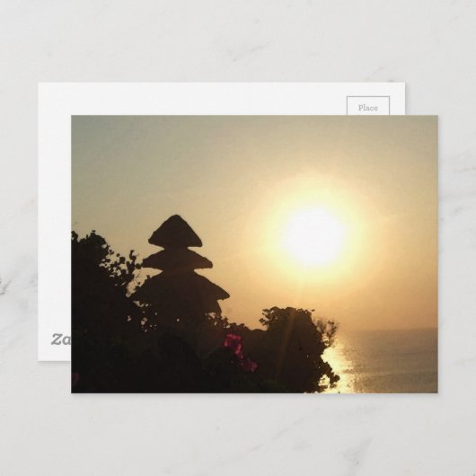 Bali tempel briefkaart (Voorkant / Achterkant)
