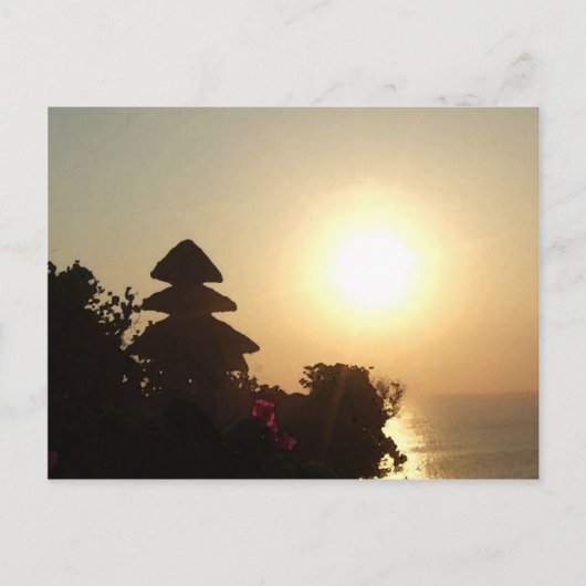Bali tempel briefkaart (Voorkant)