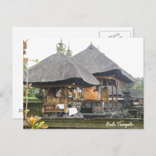 Bali Temple Briefkaart (Voorkant / Achterkant)