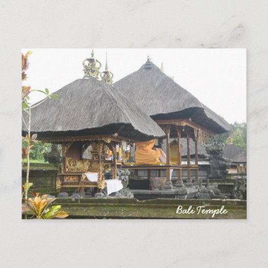 Bali Temple Briefkaart (Voorkant)