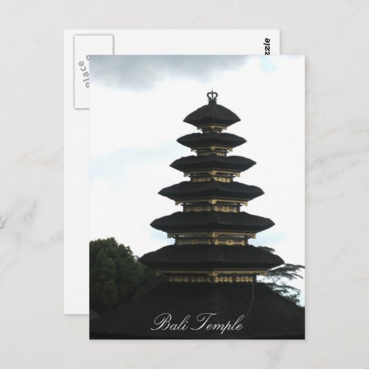 Bali Temple Briefkaart (Voorkant / Achterkant)