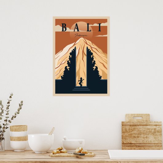 Bali Travel Poster (Keuken)