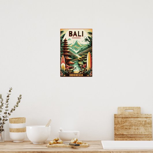  Bali Travel Poster (Keuken)