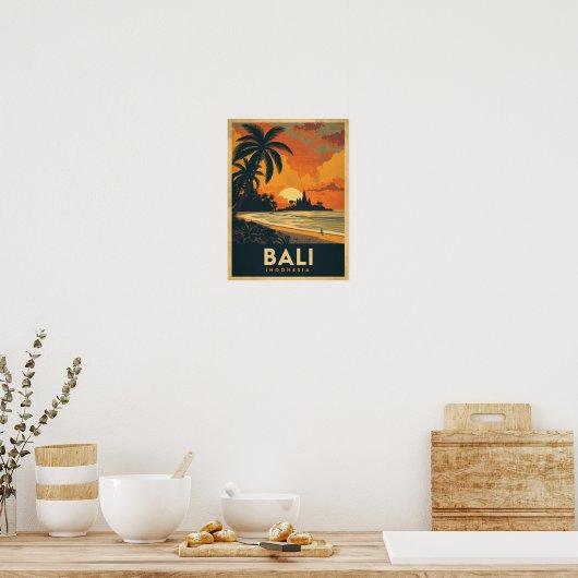 Bali Travel Poster (Keuken)