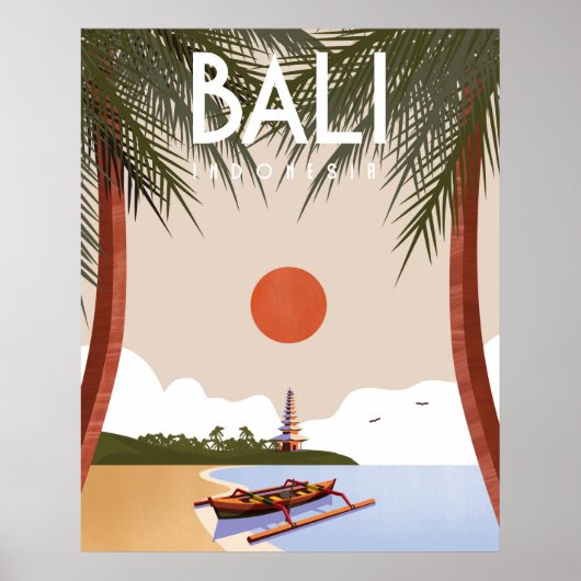 Bali travel poster (Voorkant)