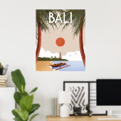 Bali travel poster (Thuiskantoor)