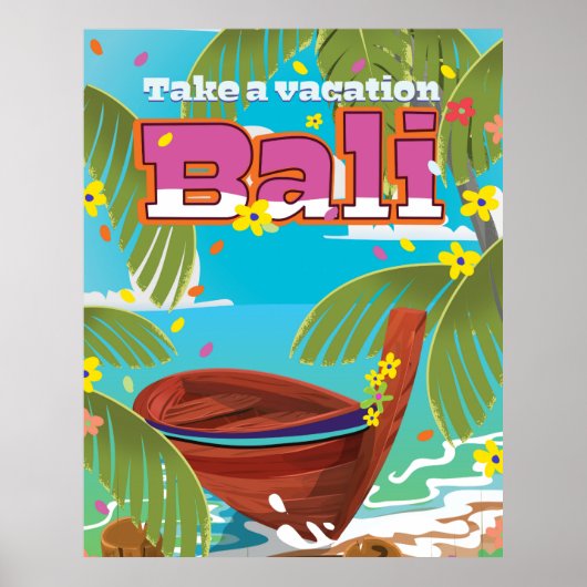 Bali Travel poster. Poster (Voorkant)