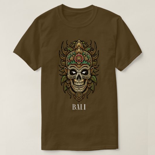 Bali Tribal Mask T-shirt (Design voorkant)