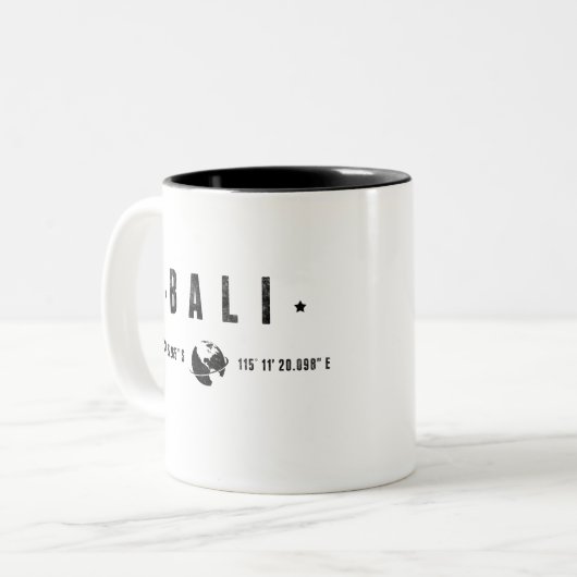 Bali Tweekleurige Koffiemok (Voorkant links)