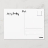 Bali vacation briefkaart (Achterkant)