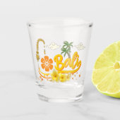 Bali Vakantie Tropische Eiland Strand Matching Shot Glas (Voorkant)