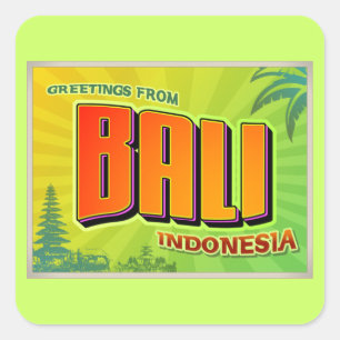 BALI VIERKANTE STICKER