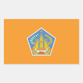 Bali Vlag, Indonesië Rechthoekige Sticker (Voorkant)