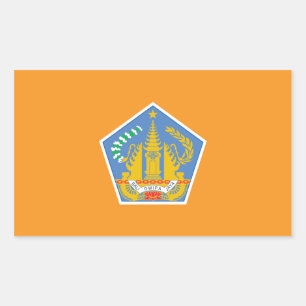 Bali Vlag, Indonesië Rechthoekige Sticker