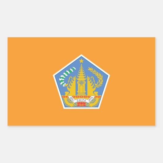 Bali Vlag, Indonesië Rechthoekige Sticker (Voorkant)
