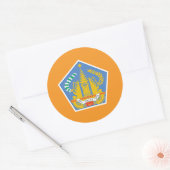 Bali Vlag, Indonesië Ronde Sticker (Envelop)