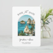 Bali Wedding Indonesia Bali Foto Save the Date Kaart (Staand voorkant)
